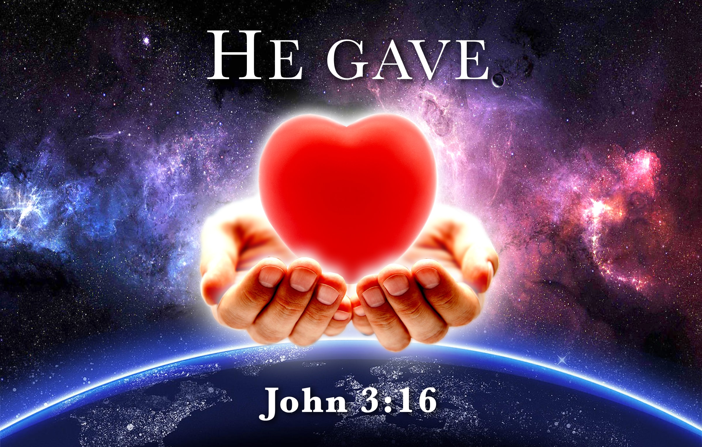 He Gave in Love digital art